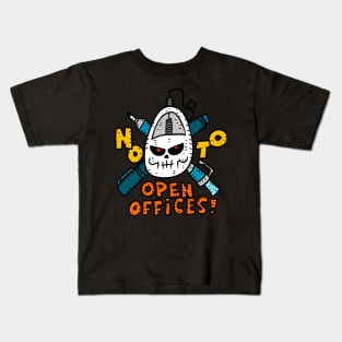 ban all open offices. no to bullpen office spaces. employees matter. Kids T-Shirt